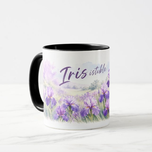 Mug Iris Irrésistible pour les Jardiniers de Printemps (Devant gauche)