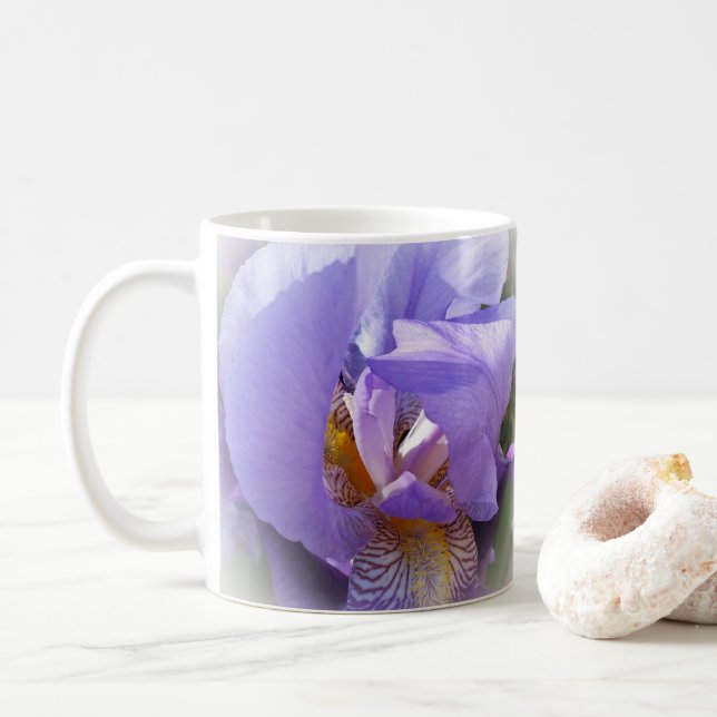 Mug iris pourpre (Avec donut)