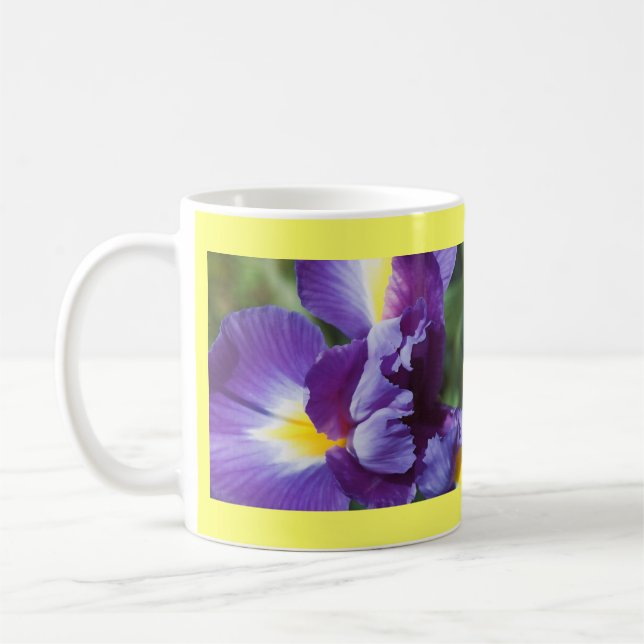 Mug iris violet près (Gauche)