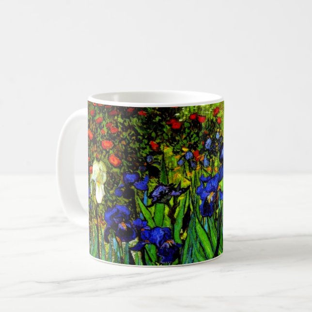 Mug Irises, le célèbre tableau floral de Van Gogh, (Devant gauche)