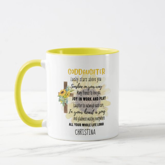 Mug Irish Blessing For GODDAUGHTER - Cadeau Personnali (Gauche)