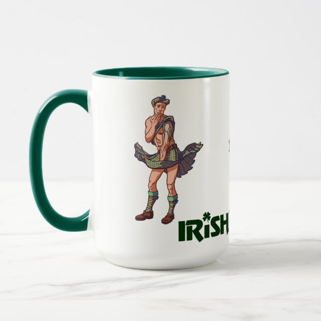 Mug Irish Coffee Risque Kilt Cadeau (Gauche)