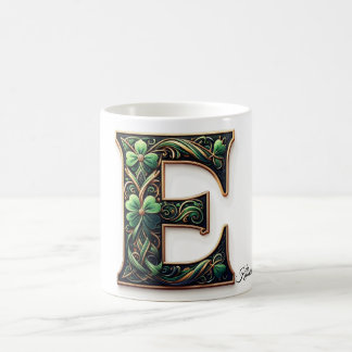 Mug Irish E Monogram Coffee Cup