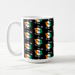 Mug Irish Flag Kisses - Kiss Me Je suis Irish St. Padd