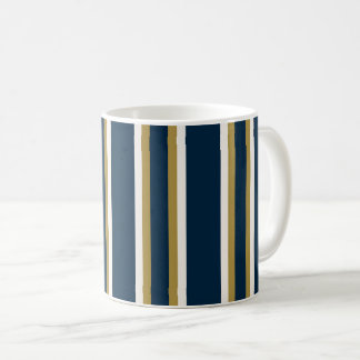 Mug Irish Polo stripes Blue and Gold