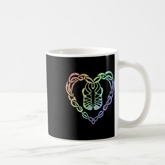 Mug Irish Step Dancing Celtic Knot Heart (Droite)