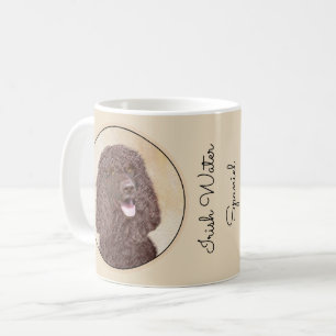 Mug Irish Water Spaniel Peinture - Original Dog Art