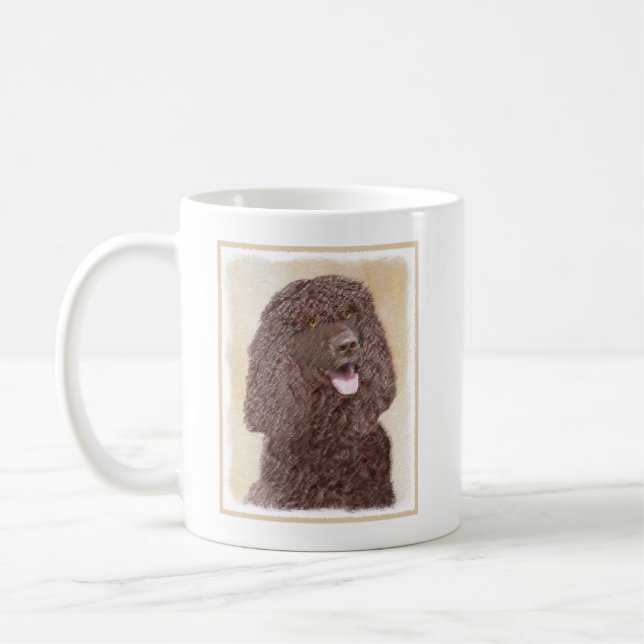 Mug Irish Water Spaniel Peinture - Original Dog Art (Gauche)