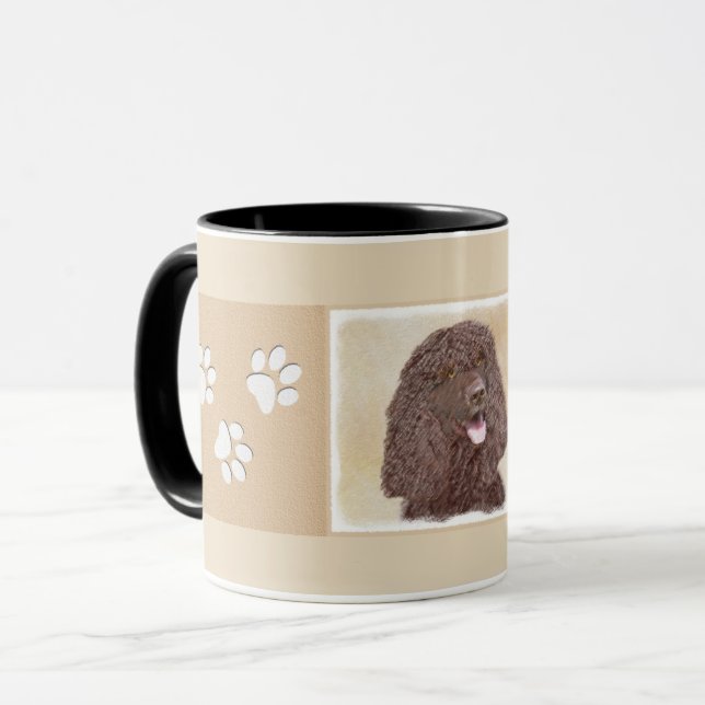Mug Irish Water Spaniel Peinture - Original Dog Art (Devant gauche)