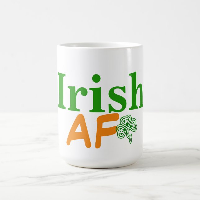 Mug Irlandais AF drôle (Centre)