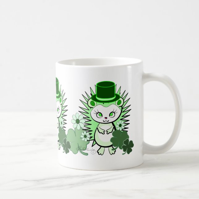 Mug Irlandais chanceux de hérisson (Droite)