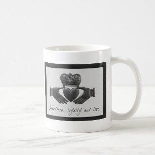 Mug Irlandais Claddagh, amitié, fidélité et amour