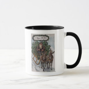 Mug Irlandais conduisant Sleigh des shamrocks