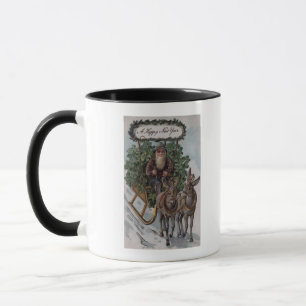 Mug Irlandais conduisant Sleigh des shamrocks