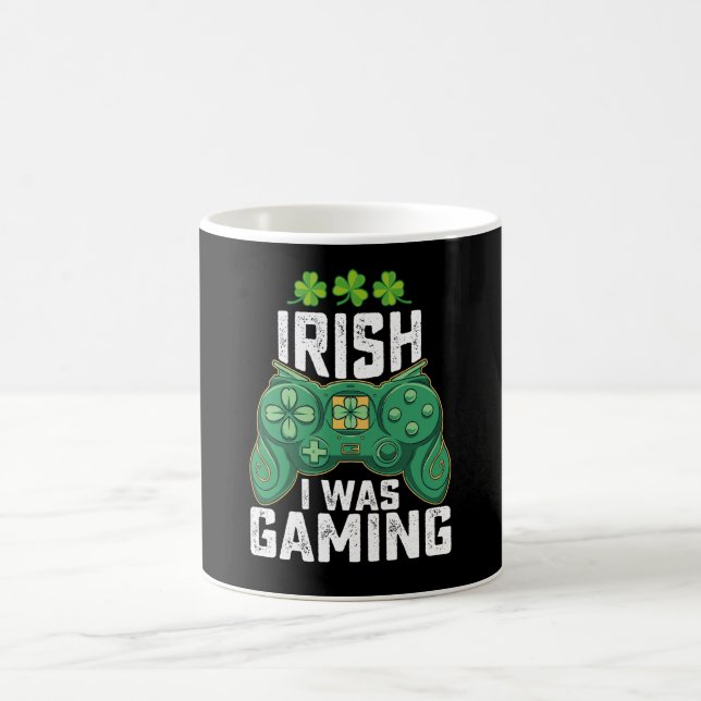 Mug Irlandais Je Jouais Jeux Gamer St Patrick's Day (Centre)