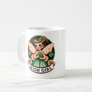 Mug Irlandaise Fairy Green Shamrocks St. Patrick's Day