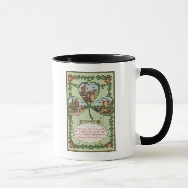 Mug Irlande Forever - Châteaux de liège et de Killarne (Droite)