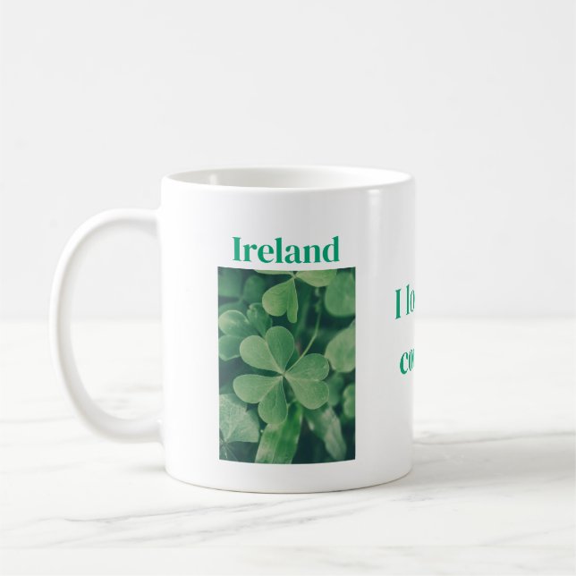 Mug Irlande, j'aime mon pays (Gauche)