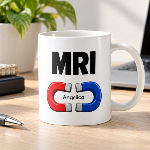 Mug IRM Rouge Bleu Aimant Personnalisé