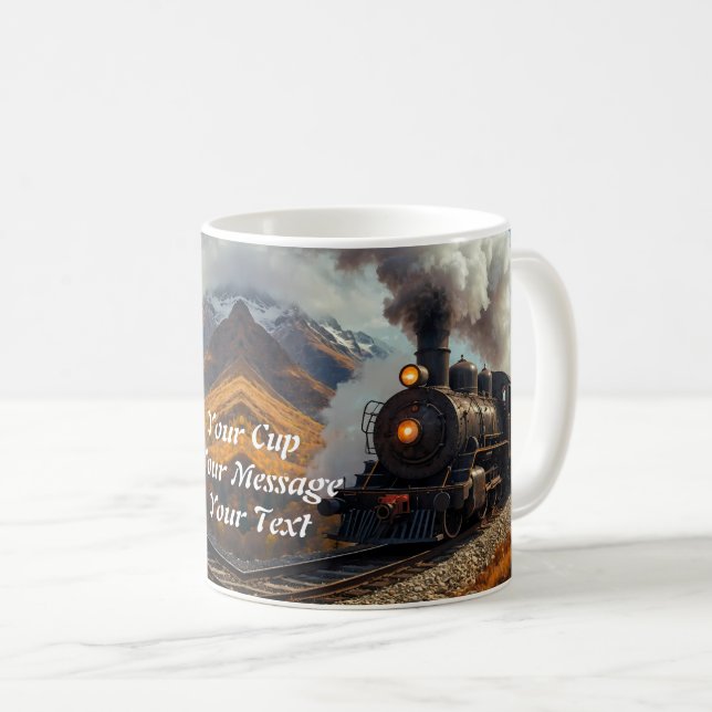 Mug Iron Journey : Train à vapeur à travers le pays ou (Devant droit)
