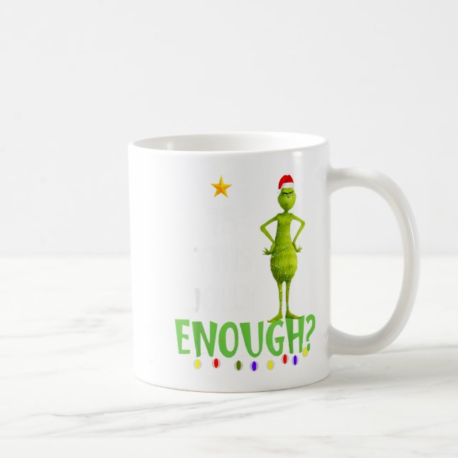 Mug Is This Jolly Enough Green Merry Christmas Tree Li (Droite)