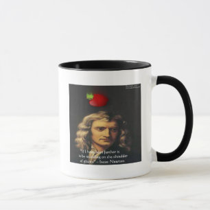 Mug Isaac Newton "Épaules de Géants" Cadeaux de sagess