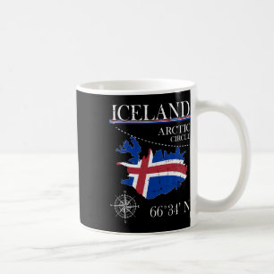 Mug Islande - Cercle Polaire - Drapeau islandais polai