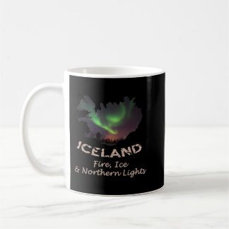 Mug Islande - Glace d'incendie et aurora boréale