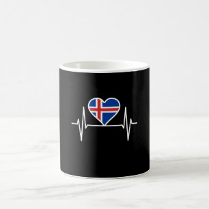 Mug Islande - Islande Drapeau de coeur