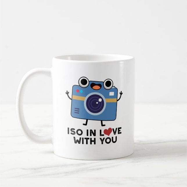 Mug ISO En amour avec vous amusant jeu de caméra (Gauche)