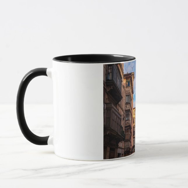mug isotherme à deux tons paysage urbain (Gauche)
