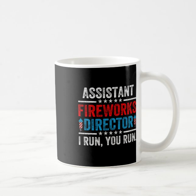Mug Istant Feu d'artifice Directeur Drôle 4 juillet Ho (Droite)