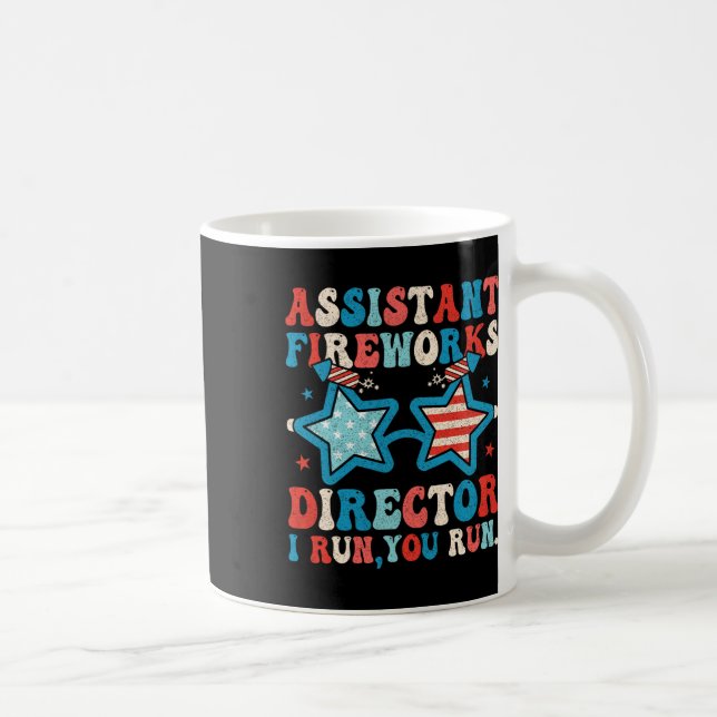 Mug Istant Feu d'artifice Directeur Drôle 4 juillet Ho (Droite)