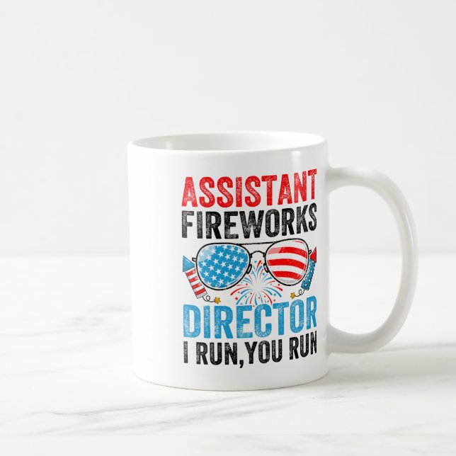 Mug Istant Feu d'artifice Directeur Drôle 4 juillet Ho (Droite)