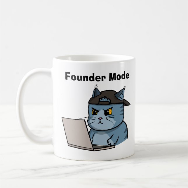 Mug IT Cat. Founder mode (Gauche)