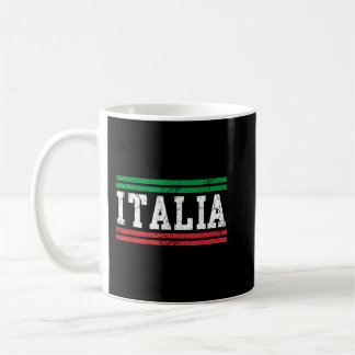Mug Italia Drapeau Italien Italie Vintage Distorsion H