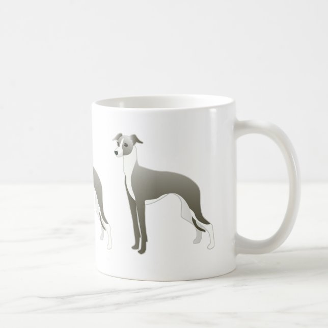Mug Italian Greyhound Dog Breed Illustration (Droite)