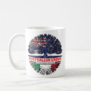 Mug Italie Australie Australie Australie drapeau des r