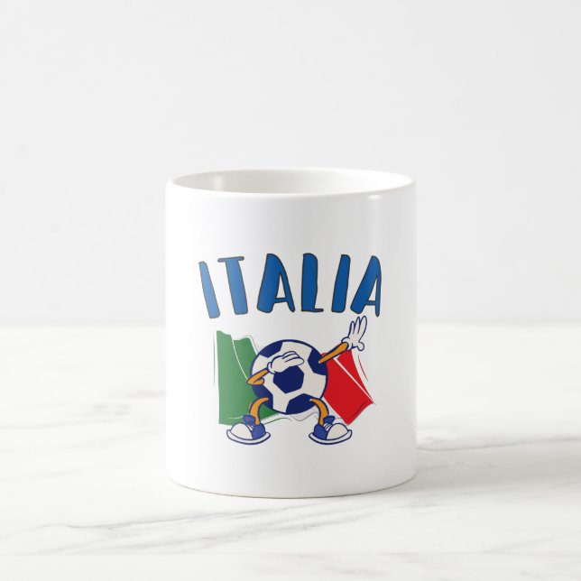 Mug Italie Dabbing Soccer Ball Drapeau (Centre)