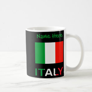 Mug Italie Et Drapeau Italien Vert Personnalisation Ho