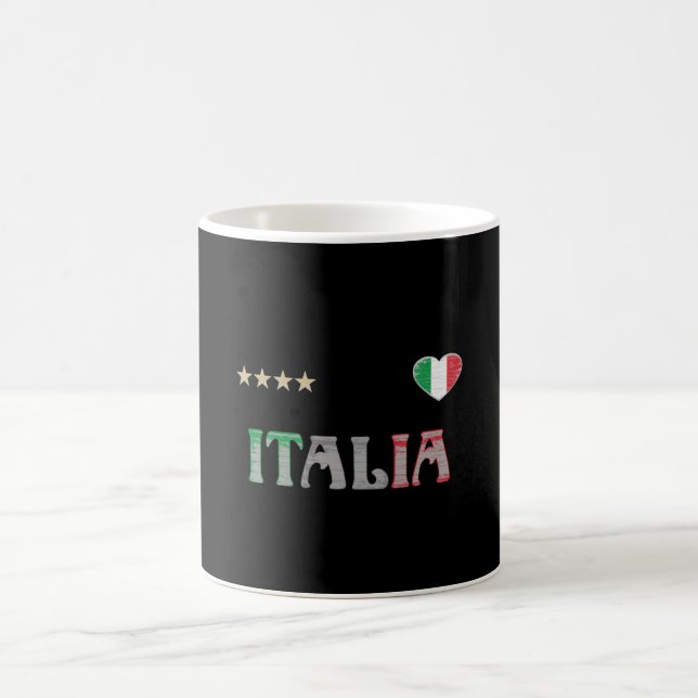 Mug Italie Football Fan Shirt Drapeau (Centre)