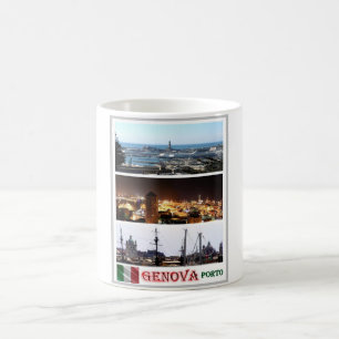 Mug Italie - Ligurie - Gênes - Mosaïque - Port -
