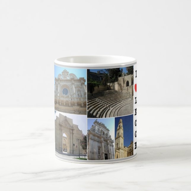 Mug Italie - Pouilles - Salento - Lecce - I Love - (Centre)