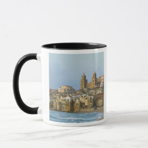 Mug Italie, Sicile, Cefalu, Vue avec Duomo depuis 2