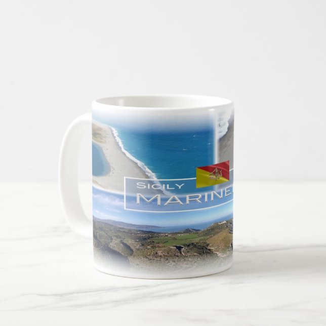 Mug Italie - Sicile - Réserve naturelle de Marinello - (Devant gauche)