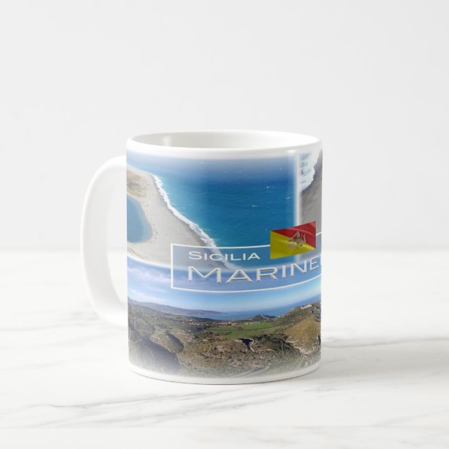 Mug Italie - Sicile - Réserve naturelle de Marinello - (Devant gauche)