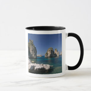 Mug Italie, Sicile, Scopello, Roches près de Tonnara