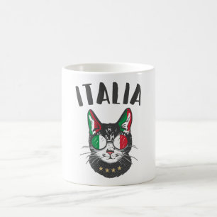 Mug Italie Soccer Chat Mascotte drapeau italien