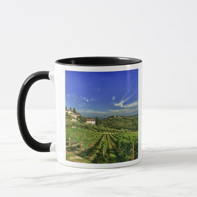Mug Italie, Toscane, Greve. Les vignobles de Castello (Gauche)