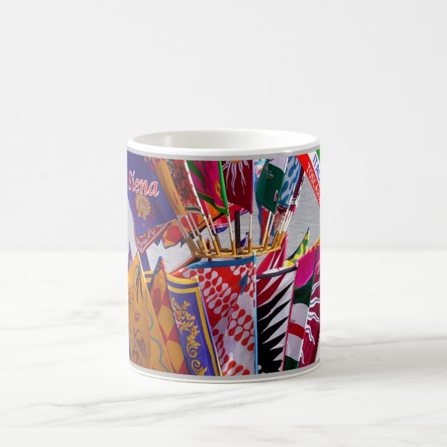 Mug Italie - Toscane - Sienne - Drapeaux du Palio - (Centre)